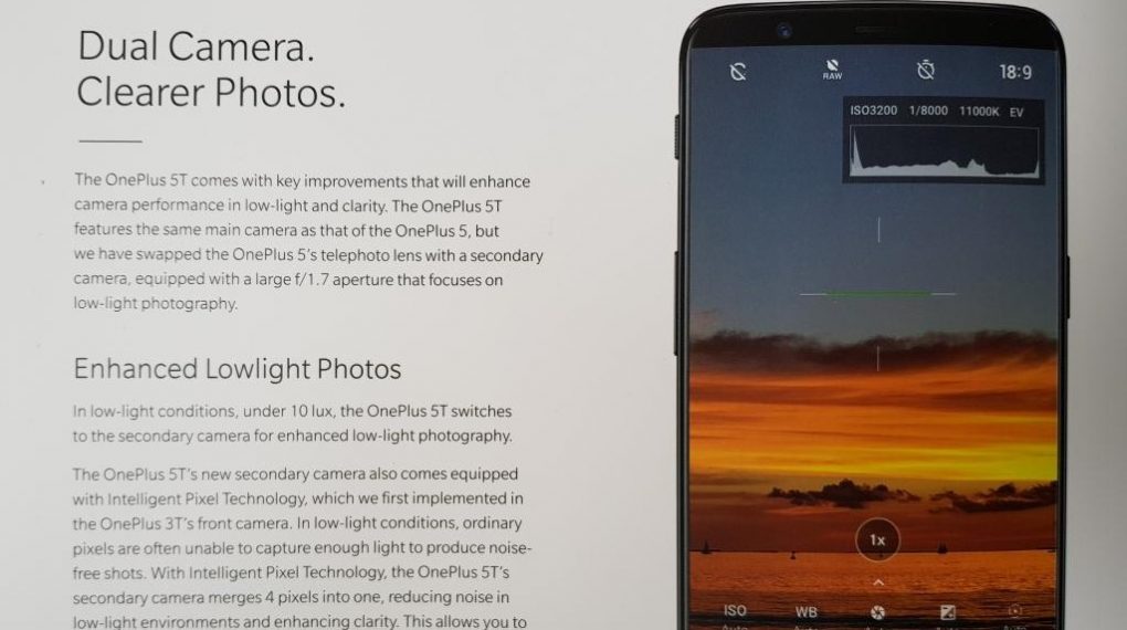 OnePlus 5t camera