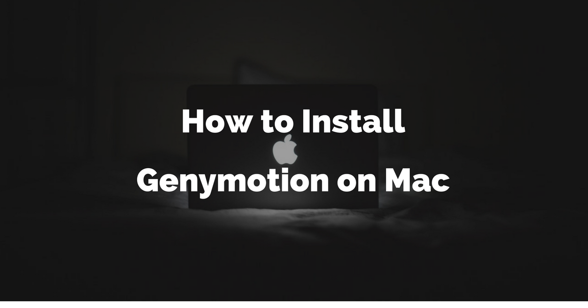 genymotion mac m1