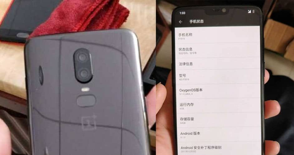 OnePlus 6 Specifications