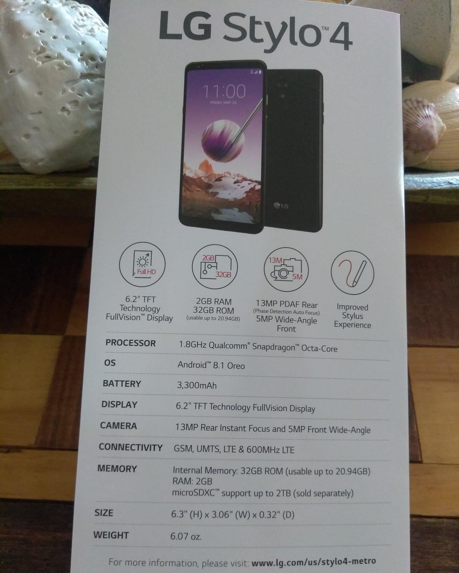 LG Stylo 4 Specs