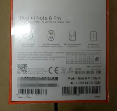 Xiaomi Redmi Note 6 Pro Specs Xiaomi Redmi Note 6 Pro Specs